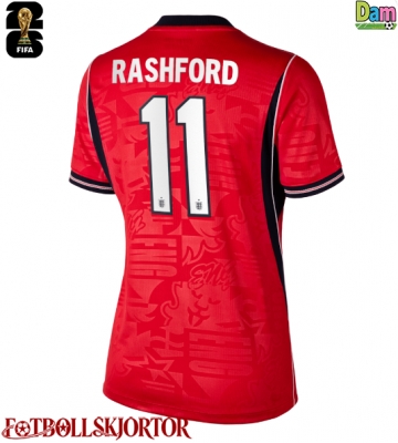 England Marcus Rashford #11 Bortatröja Dam VM 2026 Kortärmad